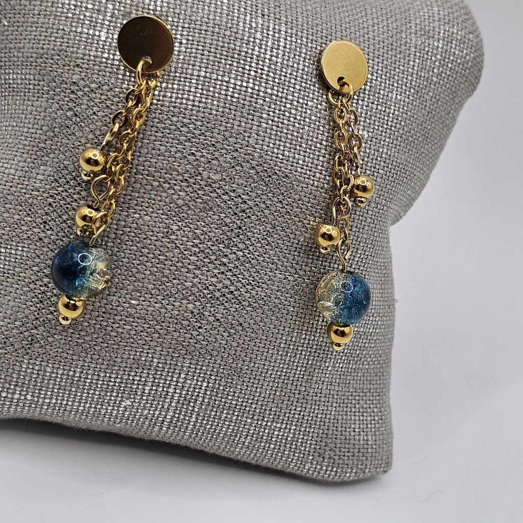Boucle d'oreille Rosace