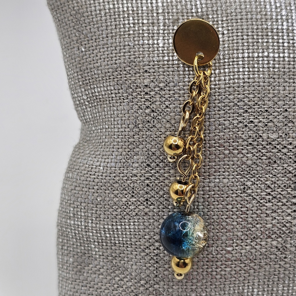 Boucle d'oreille Rosace